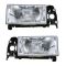 1992-95 Volvo 940 Headlight Pair w/o Fog Lights