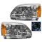 04-10 Mitsubishi Galant Halogen Headlight w/Bright Bezel PAIR