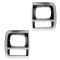 92-96 Chevy GMC Van Silver HL Bezel Pair