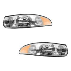00-05 Buick LeSabre LTD Headlight w/Corner Light Pair