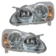 05-08 Toyota Corolla Headlight for CE & LE Models Pair