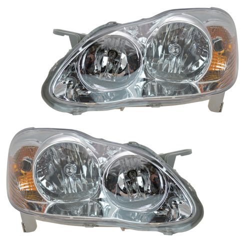 05-08 Toyota Corolla Headlight for CE & LE Models Pair