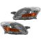 07-11 Toyota Yaris Sedan Headlight Pair