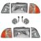 87-93 Ford Mustang Headlight Parklamp Foglight Kit