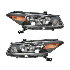 2008-10 Honda Accord Coupe Headlight Pair