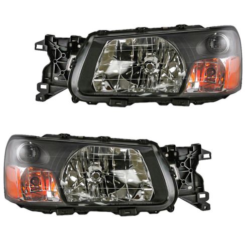 03-04 Subaru Forester Headlight Pair