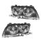 99-01 BMW 320i 323i 325i 328i 330i Headlight Halogen Sedan & Wagon PAIR