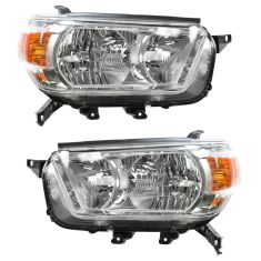 2010-11 Toyota 4Runner Headlight (w/o Smoked) Bezel PAIR