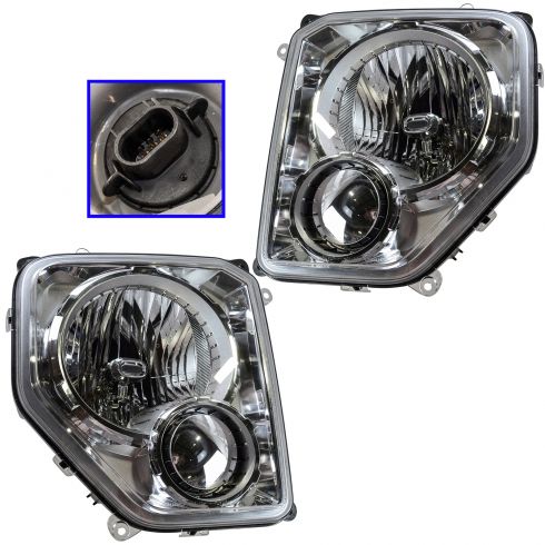 Headlight Headlamp Driver Side Left Hand LH 57010171AE for 08-12 Jeep Liberty