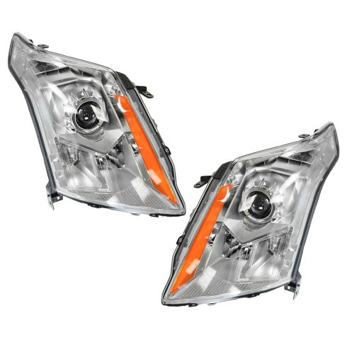 10-11 Cadillac SRX Halogen Headlight PAIR