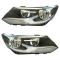 12-17 VW Tiguan Halogen Headlight LH RH Pair