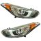 13-16 Hyundai Elantra GT Hatchback Projection Style Halogen Headlight LH RH Pair