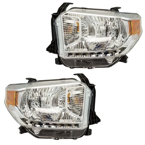 14-17 Toyota Tundra (w/Leveling Option) (w/o Daytime Running Light & w/o Black Trim) Headlight Pair