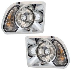 02-18 Freightliner 108SD Headlight Assembly PAIR