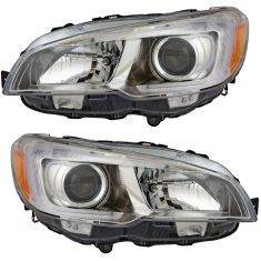 15-17 Subaru WRX Halogen Headlight Pair