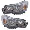 15-16 Subaru Impreza Halogen Headlight Pair