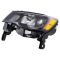 17-18 Jeep Grand Cherokee Halogen Headlight Black Pair