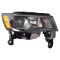 17-18 Jeep Grand Cherokee Halogen Headlight Black Pair