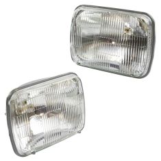 Driver & Passenger Side 2 Piece Headlight Set TRQ HLA93557