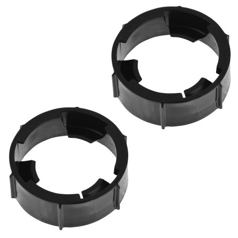 94-11 Ford, Mercury; 98-02 Lincoln Multifit Halogen Headlight Bulb Retainer Ring PAIR (Ford)