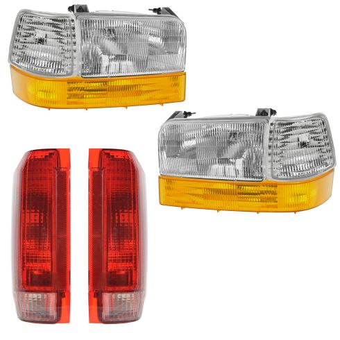 92-96 Ford PU Head and Styleside Tail Light Set