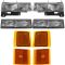 94-02 Chevy C/K Truck SUV Multifit Front Headlight Parking Turn Signal Marker SET