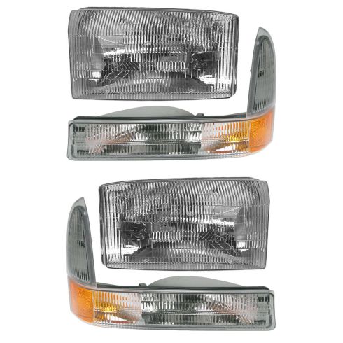 99-04 Ford SD Pickup and Excursion Headlight & Sidemarker Kit