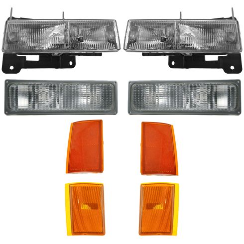 90-93 Chevy Truck and SUV Headlight, Turn Signal & Parking Light Kit