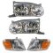 01-02 Toyota Corolla Headlight & Corner Light Set