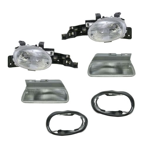 Headlight with Gasket & Parking Light Set