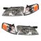 98-99 Nissan Altima Headlight & Fdr Mtd Park Light Set of 4