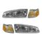 96-97 Ford Thunderbird, Mercury Cougar Headlight & Corner Light Kit (Set of 4)