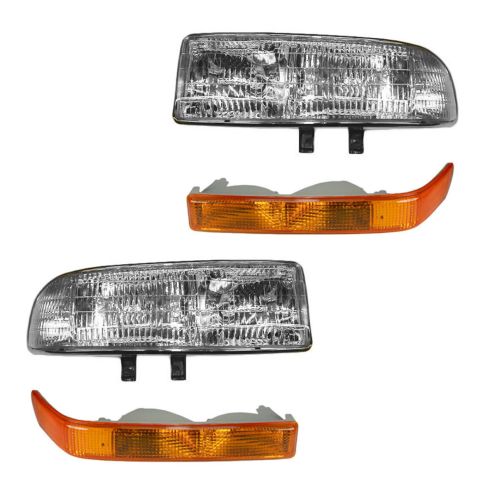 98-04 S10, S15 Pickup; 98-05 Blazer, Jimmy Headlight & Corner Light Kit (Set of 4)