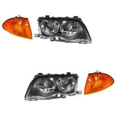 99-01 BMW 3 Series Multifit Headlight & Corner Light Kit (Set of 4)