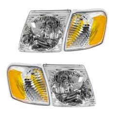 01-03 Ford Explorer Sport; 01-05 Explorer Sport Trac Headlight & Park Light Kit (Set of 4)