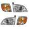 01-03 Toyota Sienna Headlight & Corner Parking Light SET of 4