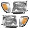 98-00 Toyota Tacoma 4x4 Headlight & Corner Marker Light SET of 4