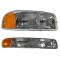 99-05 GMC Sierra Passenger Side Headlight & Marker Light Pair