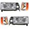 90-92 Volvo 740; 92-95 Volvo 940 Front Lighting Kit (4 Piece)