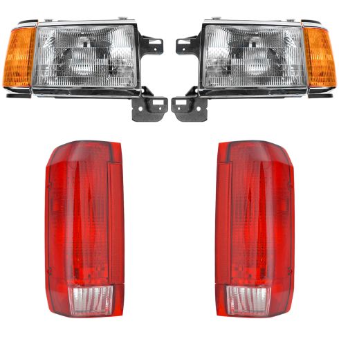 90-91 Ford Truck Bronco Front & Rear Lighting Kit (4 piece)