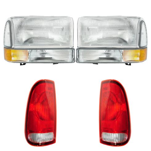 99-04 Ford Super Duty Front & Rear Lighting Kit (6 Piece)
