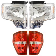 09-14 Ford F150 Front & Rear Lighting Kit (4 Piece)