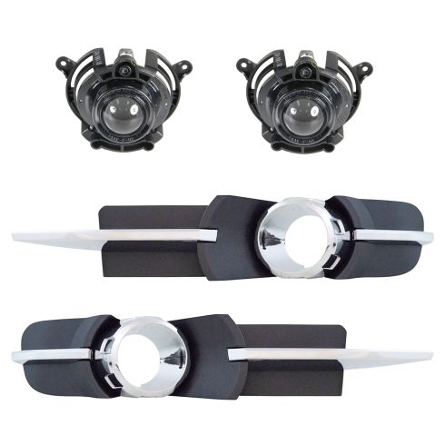 08-12 Malibu LT; LTZ Fog Light & Bezel Kit (4 Piece)