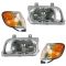 01-02 Kia Sportage Front Lighting Kit (4 Piece)