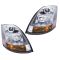 04-17 Volvo VNL VNM Chrome Performance Projector Headlight Pair