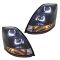 04-17 Volvo VNL VNM Black Performance Projector Headlight Pair