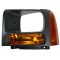 2005-07 Ford F250SD-F350SD HL Bezel w/Amber TS & ParkLight for Sealed Beam HL LH