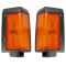 86-87 Nissan PU Cor Park Light Fdr Mnt Pair