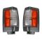 90-97 Nissan PU Truck Corner Light Blk Pair