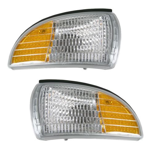 1991-96 Chevy Caprice Turn Signal Light without Clear Lens Pair